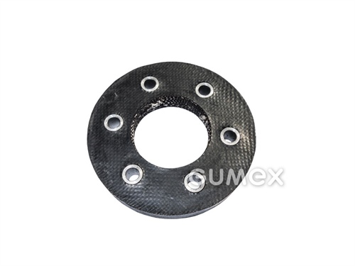 Fest Hardy Kupplung armiert mit Röhren, 95/15mm, 6x Loch 10mm, Abstand 65mm, Innenloch 35mm, 